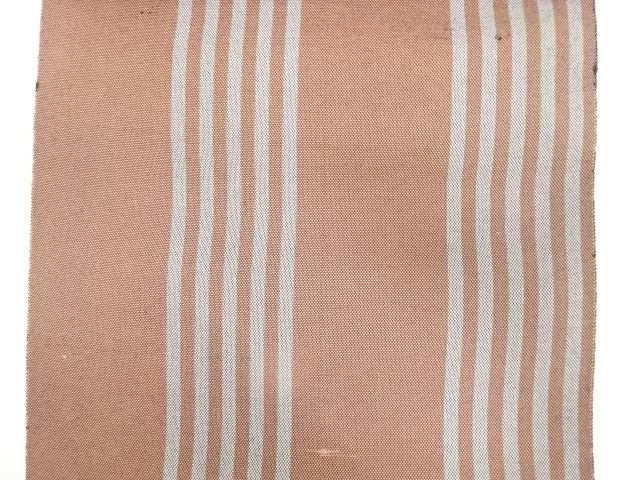  アンティーク　縞模様織り出し　八寸帯地反物